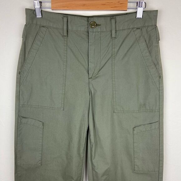 AGOLDE Daria Wide-Leg Crop Utility Cargo Pant - Khaki Green - Picture 5 of 9